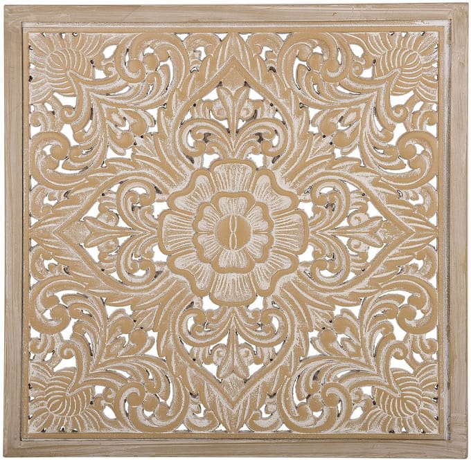 YONORA - Wanddecoratie - Lichte houtkleur - MDF