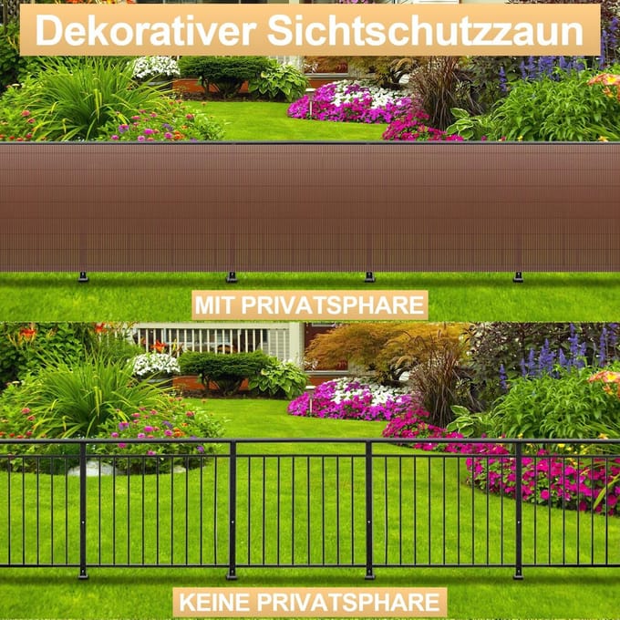 W-structuur PVC Rol voor Balkon en Tuininkijkbescherming