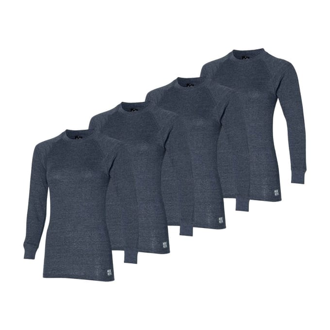 Heatkeeper - Thermoshirt dames - Antraciet - M - 4-Stuks - Thermokleding dames