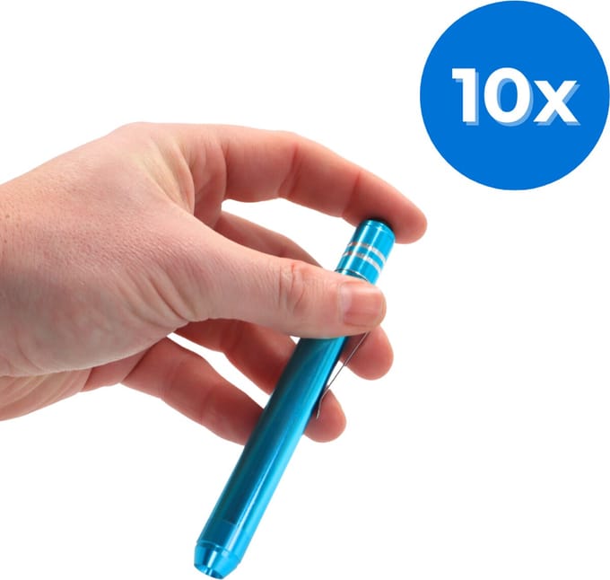 Romed penlight Deluxe - pupillampje - Set van 10 doosjes Romed