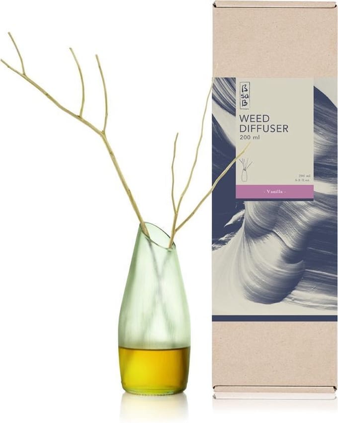 BSAB Diffuser 200ml Vanilla - Geurstokjes