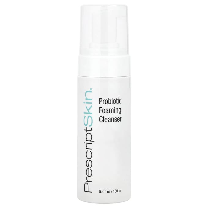 PrescriptSkin, Probiotic Foam Cleanser, 5.4 fl oz (160 ml) white