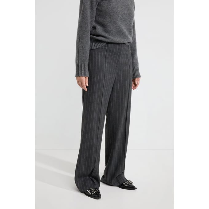 Josephine & Co Axel Trousers Anthracite Stripe Größe: 36 | Stoffhosen Outlet | Damen