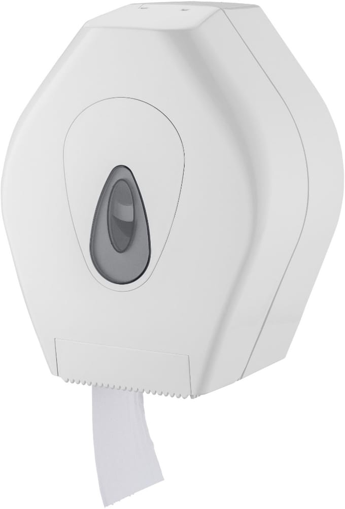 PlastiQline PQMidiJ toiletpapier dispenser wit voor midi jumborol (5531)