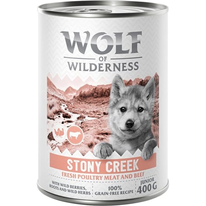 Wolf of Wilderness Junior 'Expedition' 6 x 400 g