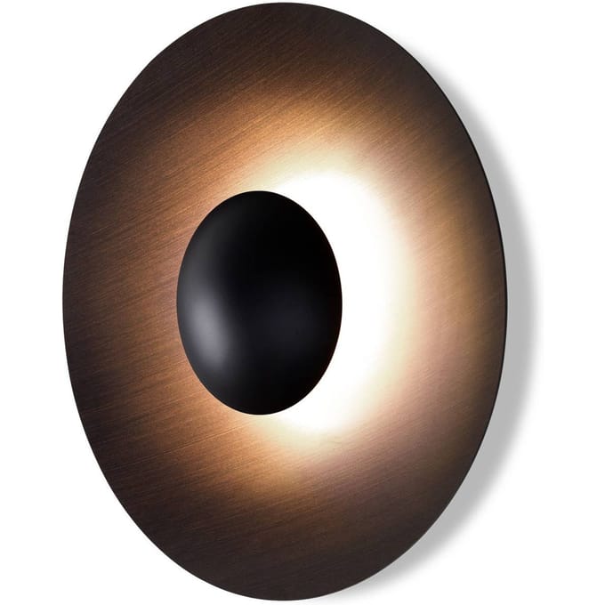 MARSET Ginger 20C LED wandlamp Ø19,5 bruin/bruin
