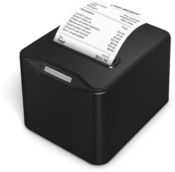 Thermische printer 80 mm met automatische snijding, ESC/POS ondersteuning, USB en Ethernet
