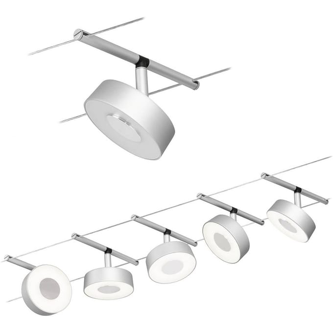 Paulmann Circle LED kabelsysteem 5-lamps chroom