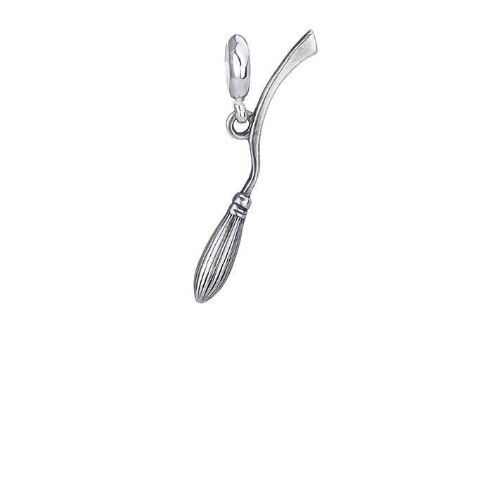 Harry Potter Sterling Silver Nimbus 2000 Broomstick slider charm