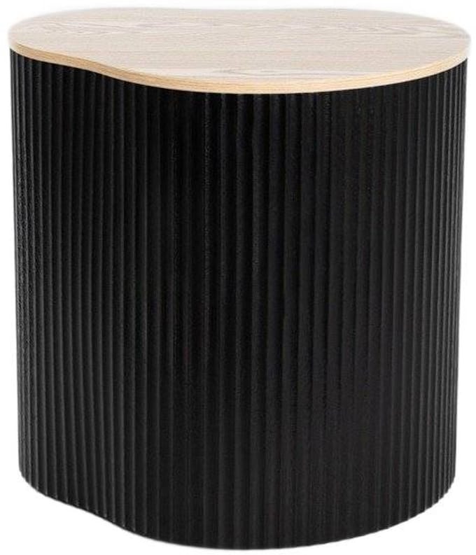 HOMLA - Koffietafel - Zwart - 47x37x47.5 cm