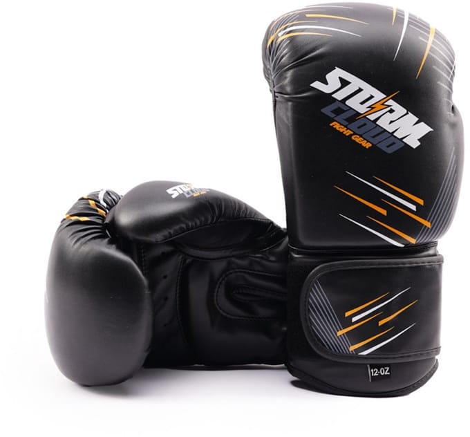 StormCloud StarFall - Bokshandschoenen - 14oz - Zwart-Geel - Synthetische Leren