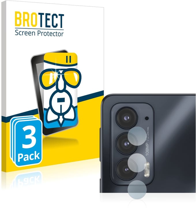Screenprotector 3 Stuks voor Motorola Edge 20 (ALLEEN Camera Lens) Beschermglas transparant