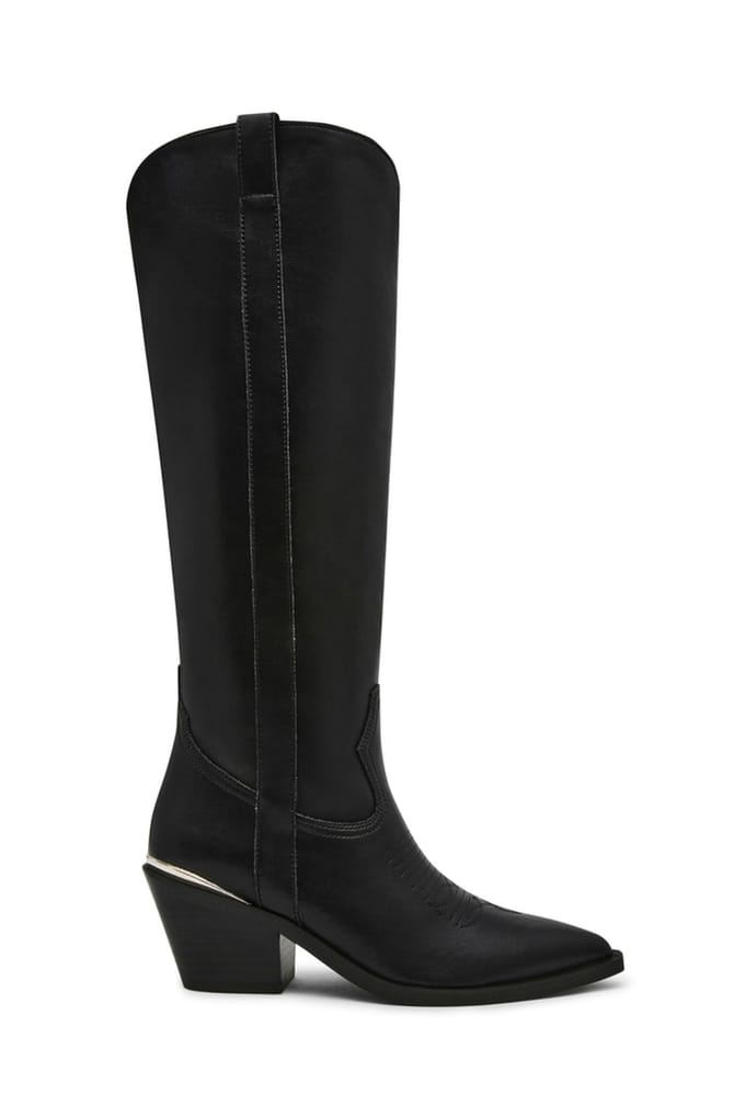 Steve Madden Spiral Boots Black Action Lea Größe: 42 | Stiefel Outlet | Damen | Schwarz