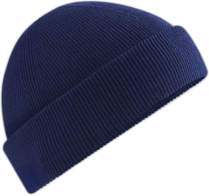 Organic Cotton Fisherman Beanie - Oxford Navy - One Size