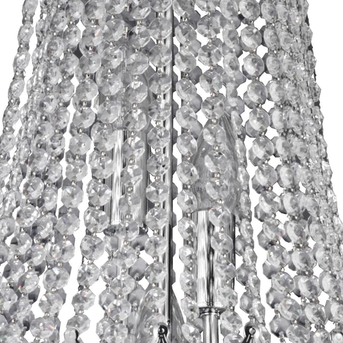 Searchlight Kristal-kroonluchter Versailles chroom 55 cm