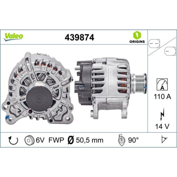 Driefasige generator VALEO ORIGINS NEW VALEO 439874