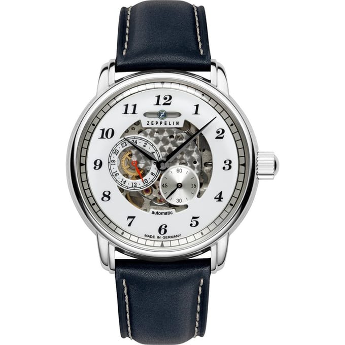 Zeppelin 8658-3 New Captain's Line automatisch skeleton horloge