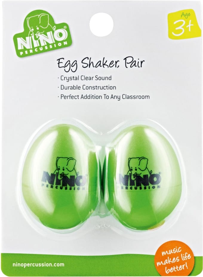 Meinl Egg Shaker Set NINO540GG-2, Grass Green, 2 pcs - Shaker