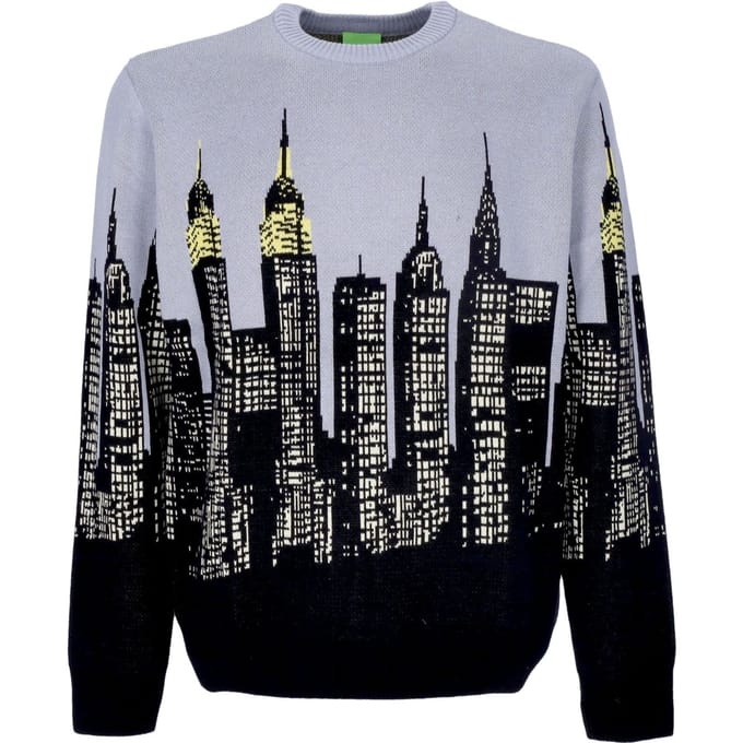 Skyline Crew-sweater heren lichtblauw