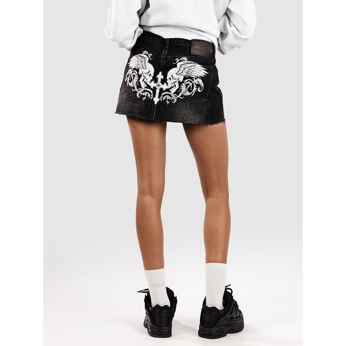 Affliction Winged Up Rok zwart