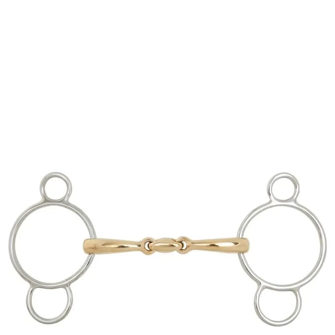 Pessoa bit voor dubbelgebroken paarden BR Equitation Soft Contact