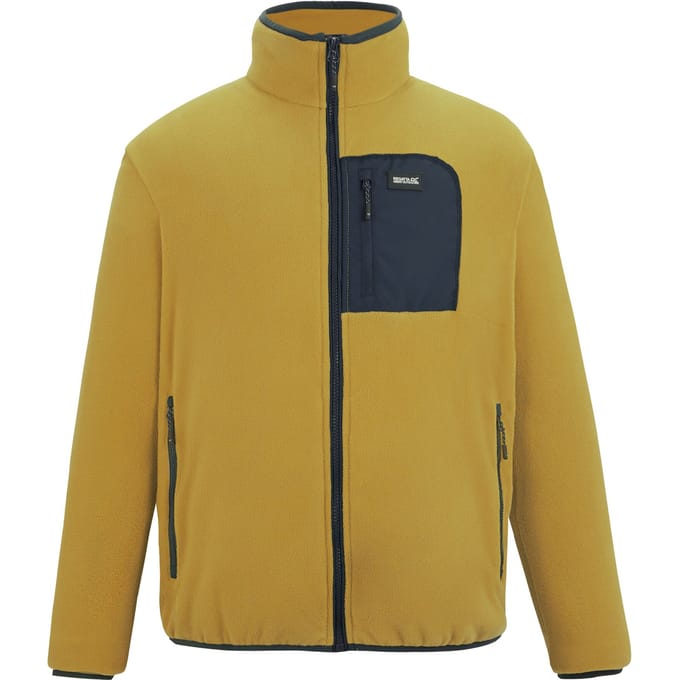 Regatta Heren Frankie Full Zip Fleecejack (Houtbruin/Navy)