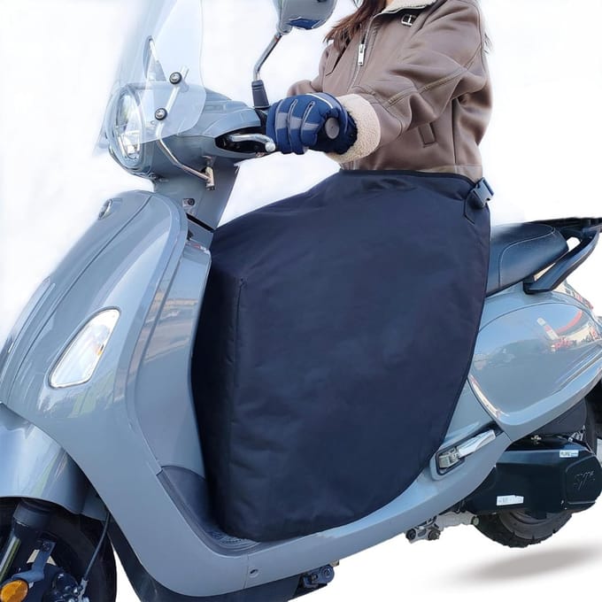 QIN® Scooter Deken - Beenkleed - Waterdicht - Winddicht - Zwart - 62cm x 35cm x 45cm
