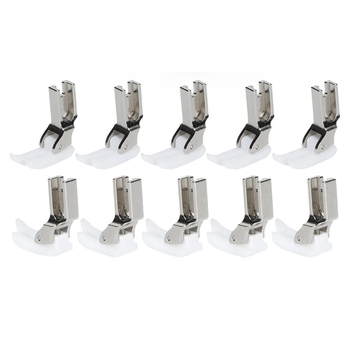 10 Stuks Persvoet Handwerkbenodigdheden Industriële Naaimachine Plastic Accessoires T350 white