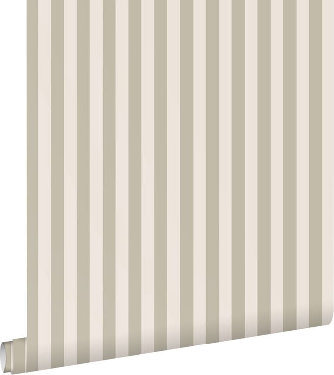 ESTAhome behang strepen zand beige - 53 cm x 10.05 m - 130955