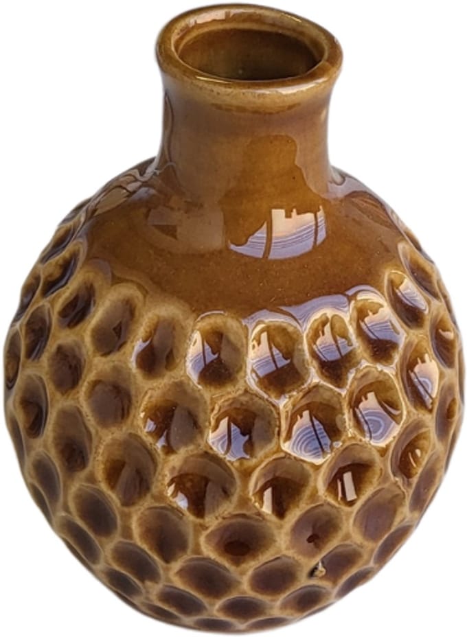 Home & Styling Vaas Ø9cm - Bruin