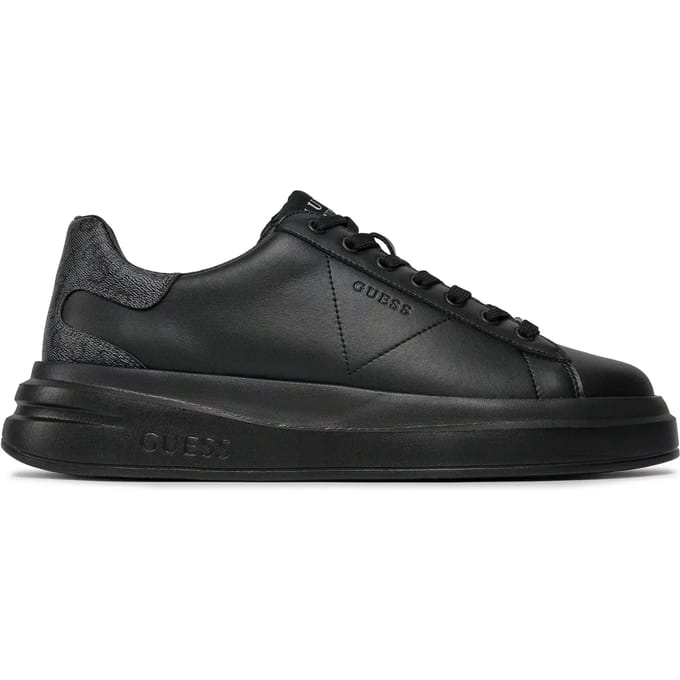 Sneakers met leren patches, model 'ELBA'