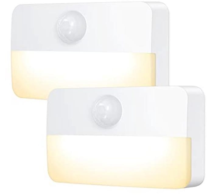 Motion Sensor Nachtlampje LED 2 Stuks - Warmwit - Inclusief Bewegingsmelder voor Binnen