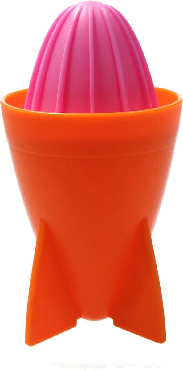 Present Time Citruspers – Sinaasappel Pers 18cm – Juicer Rocket – Matthias Zschlager Design – Sap maker – Oranje