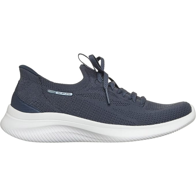 Skechers Ultra Flex 4.0 Textiel Dames Marineblauwe Standaard Sneakers