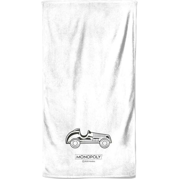 Monopoly Car Figure Beach Towel