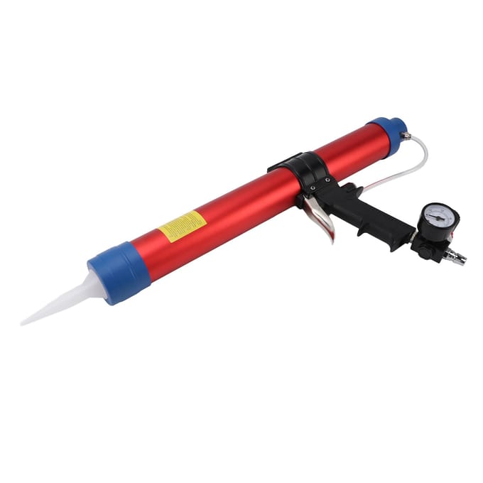 Appareil de calfeutrage pneumatique 600 ml, ensemble de grattoirs et buses G1/4, outils de jointure pour la construction de maisons blue