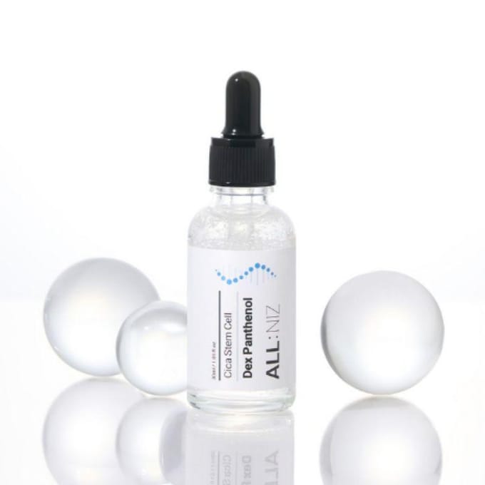 ALLE:NIZ CICA Stamcel Dexpanthenol Diep Hydraterende Herstellende Ampul, 1 stuks, 30ml white