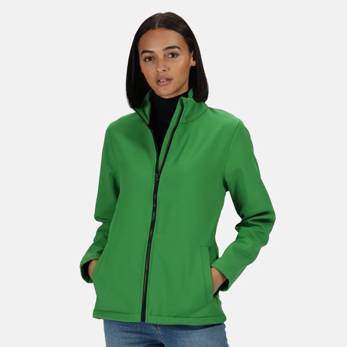 Regatta - Dames Ablaze Printable Softshell Jas (Groen/Zwart)
