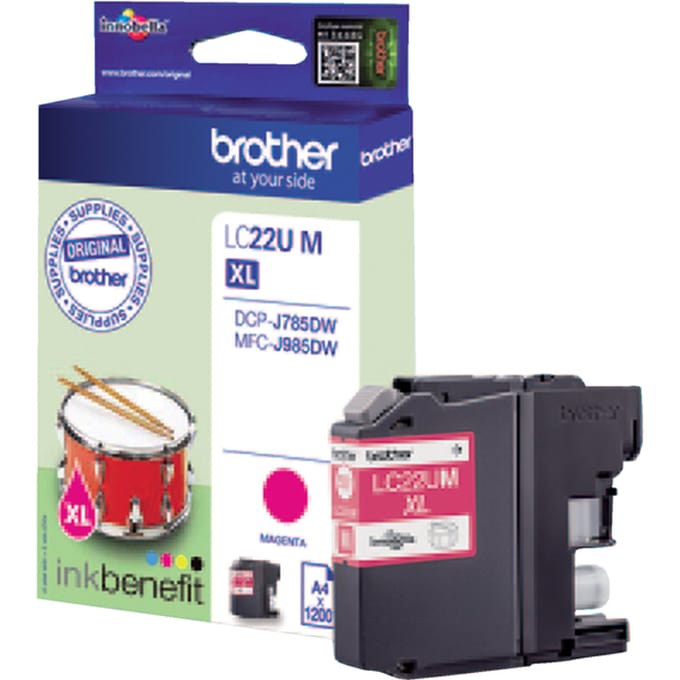 Brother Inktcartridge LC-22UM XL Magenta Hoge capaciteit