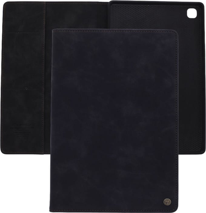 Bookcase hoesje - Tabletcase met pasjeshouder - Zwart - Geschikt voor: Samsung Galaxy Tab A7 lite