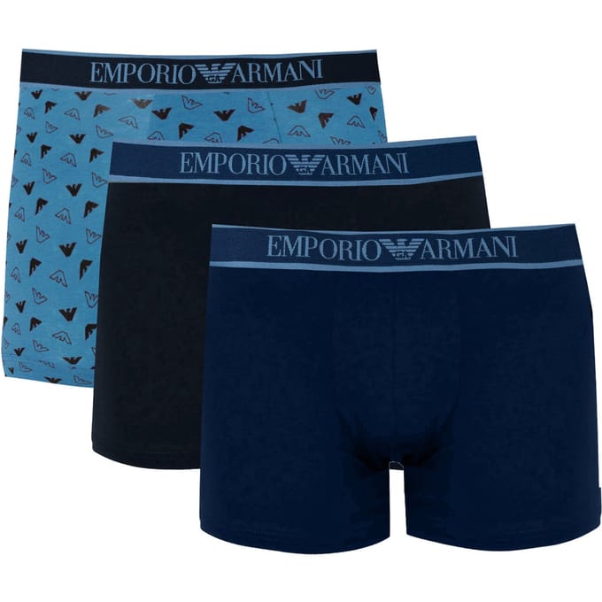 Emporio Armani Boxershorts 3 Pack Mannen blauw
