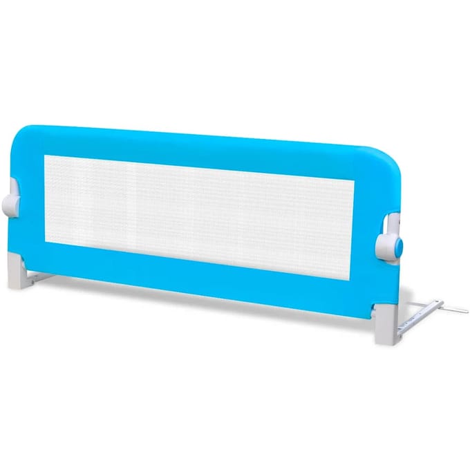 Barrière de lit de sécurité pour tout-petit 102x42 cm Bleu
