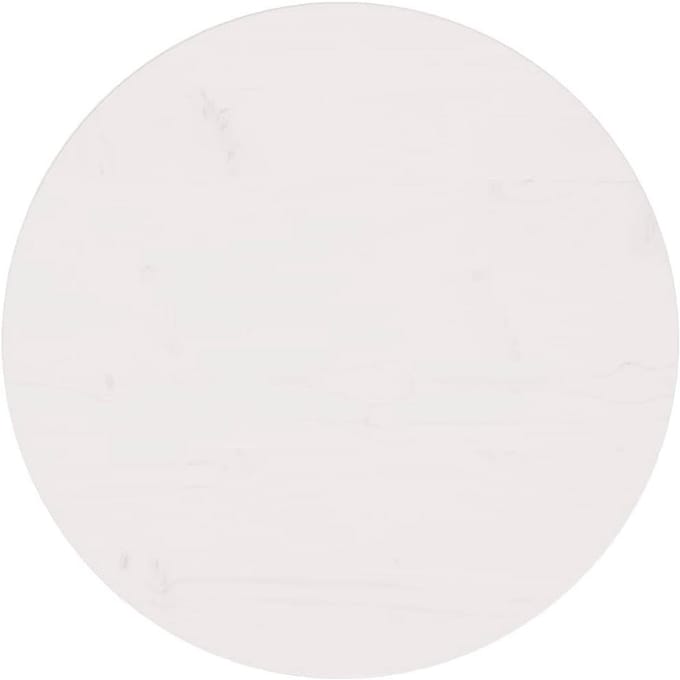 Tafelblad Rond - Houten Blad - Eettafel Maken - Massief Grenenhout - 60 x 25 cm - Wit