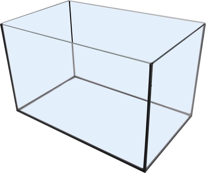 Boon Aquarium met Zwarte Kit - 45 x 28 x 28 cm - 35  - Transparant