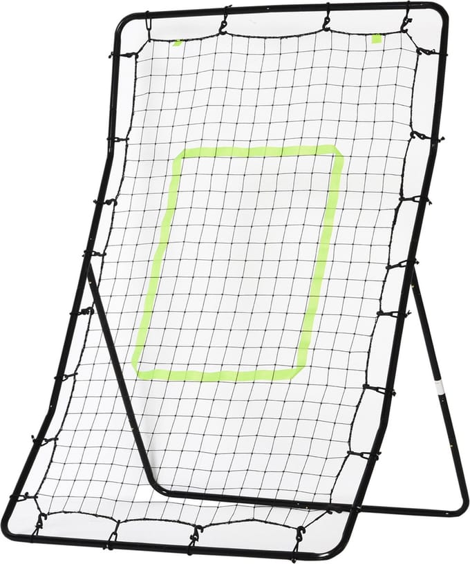 HOMCOM - rebounder - staal - 75 x 126 cm - zwart