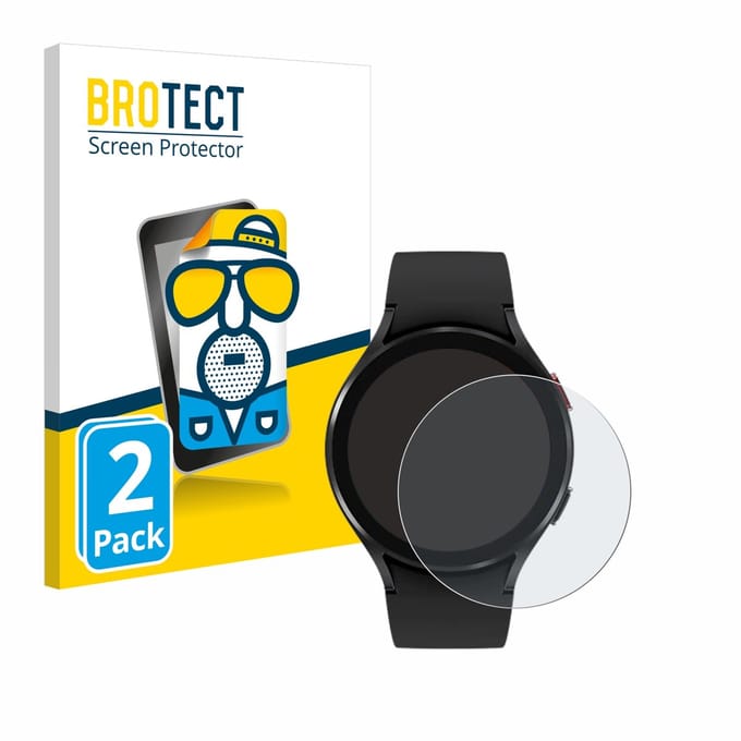BROTECT - Screenprotector voor Samsung Galaxy Watch 4 (44mm) - Folie Beschermfolie matte 2 Stuks