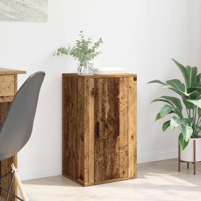 vidaXL - Dressoir - Oudhout - 40 - x - 33 - x - 70 - cm - Bewerkt - hout
