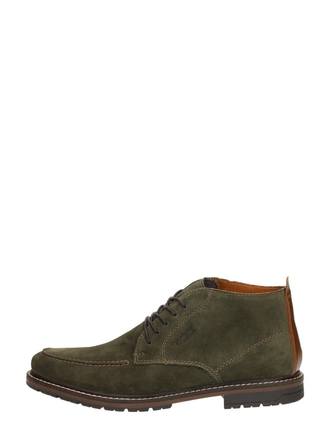 Rieker Veterschoenen groen Suede - Maat 45