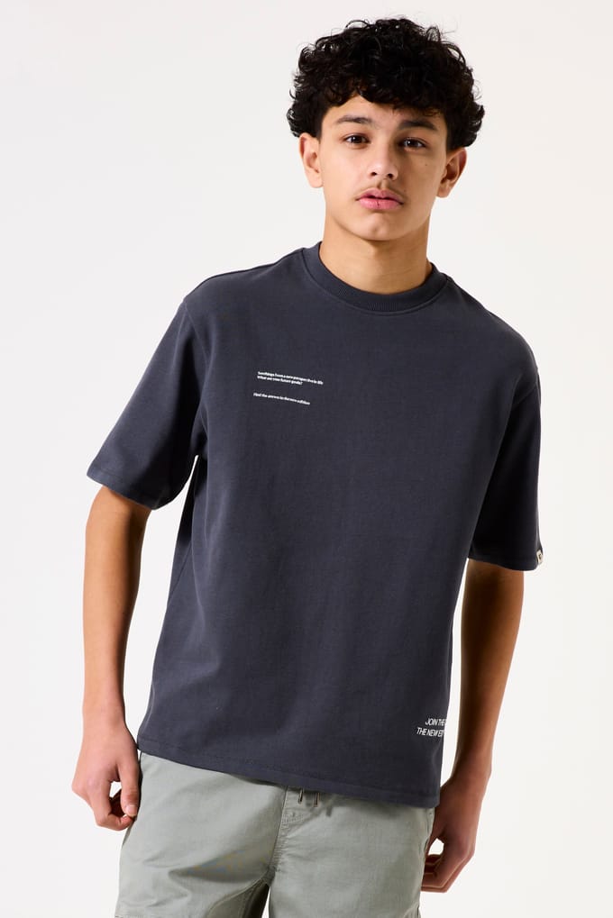T-shirt met bedrukte rug voor kinderen Garcia Freshness