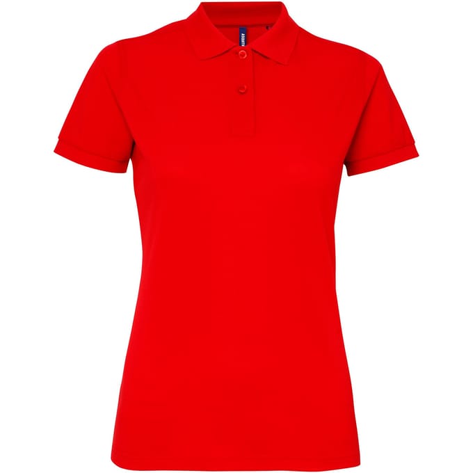 Asquith & Fox Dames/dames Performance Blend Poloshirt met korte mouwen (Rood)